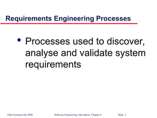 RE process REQUIREMENT ENGINEERING SOFTWARE ENGINEERING | PPT