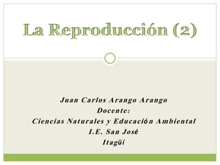 Juan Carlos Arango Arango
Docente:
Ciencias Naturales y Educación Ambiental
I.E. San José
Itagüí
 