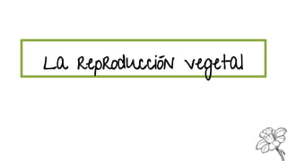 La reproducción vegetal
 