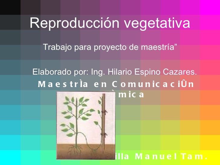 Reproduccion vegetativa Reproduccion vegetativa