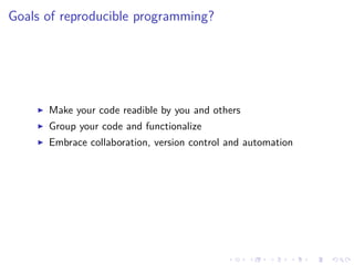Reproducibility with R | PPT