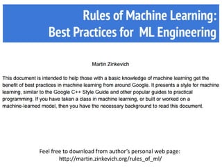 Reproducibility and automation of machine learning process | PPT