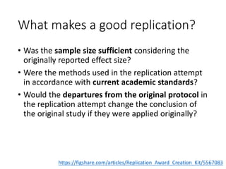 Reproducibility and replicability: a practical approach | PPTX