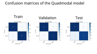 Train Validation Test
Confusion matrices of the Quadmodal model
 