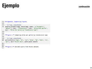 Ejemplo continuación
28
 