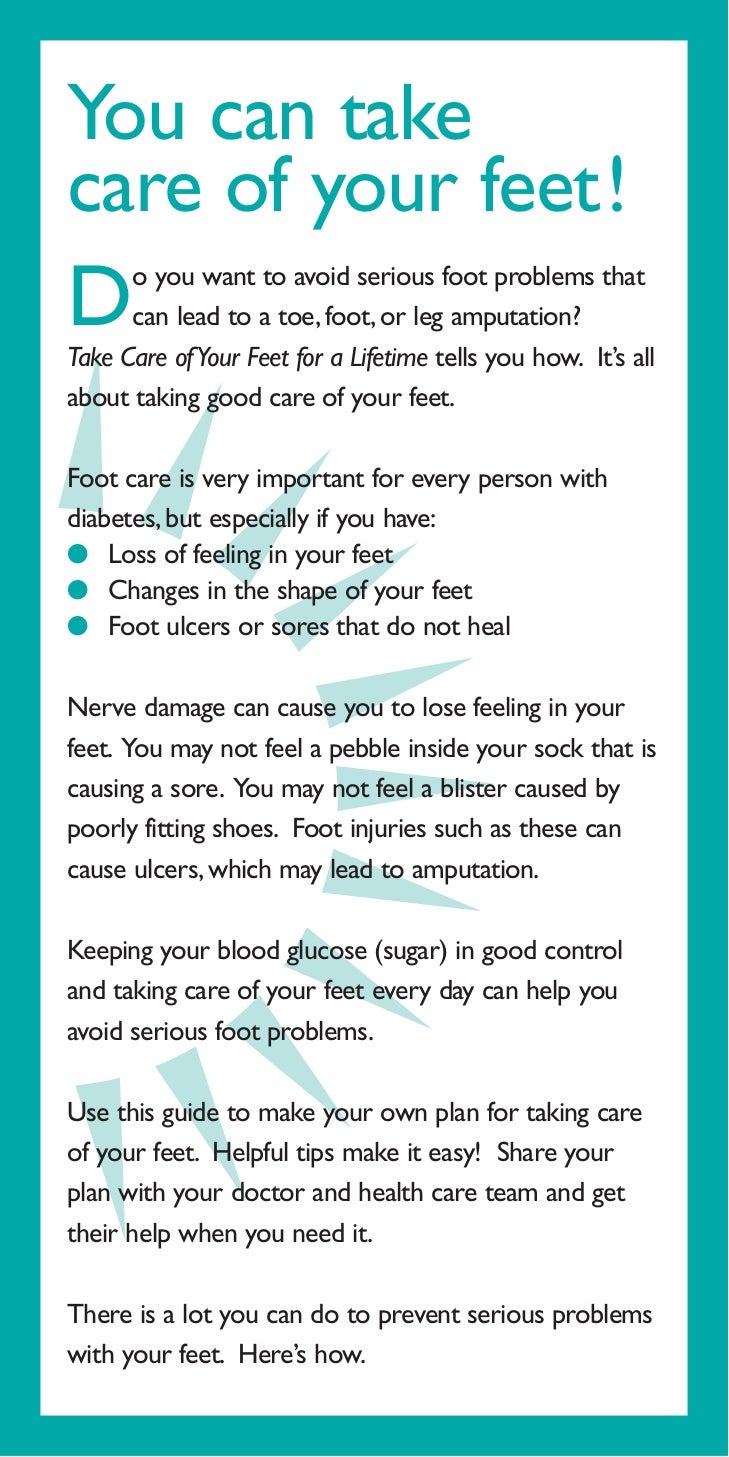 Take care of your feet for a lifetime