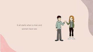 It all starts when a man and
woman have sex
 