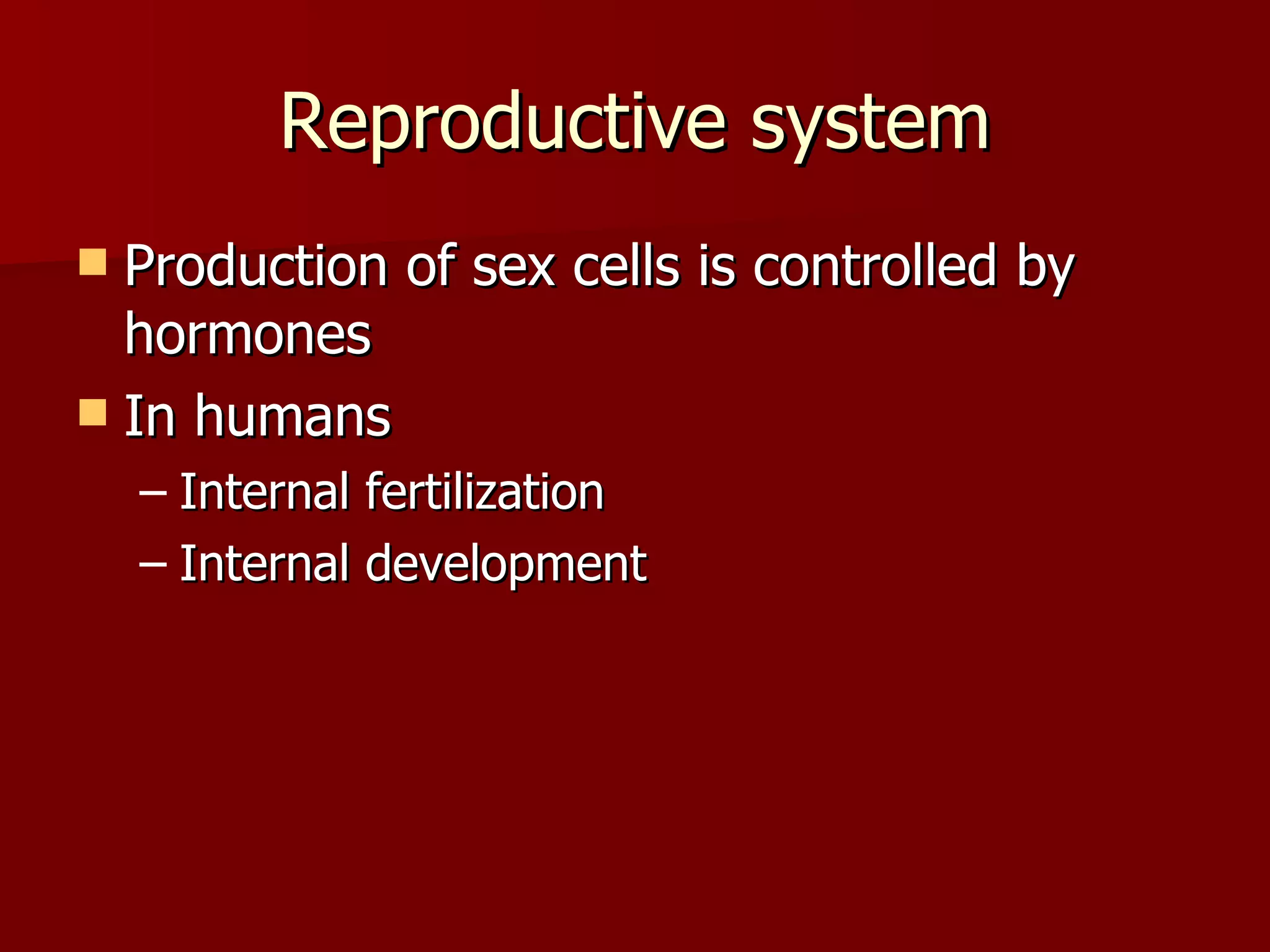 Reproduction And Development | PPT
