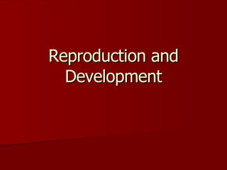 Reproduction and Development 