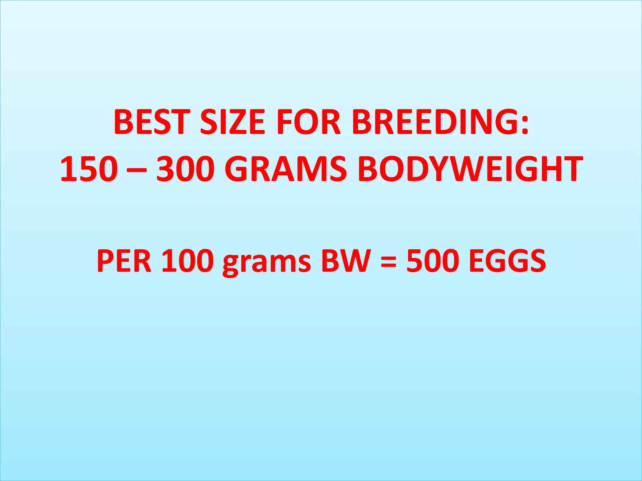 Reproduction cycle of tilapia specie | PPT