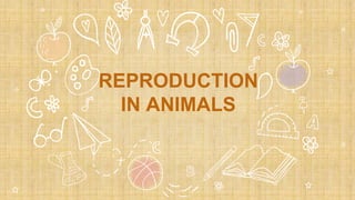 REPRODUCTION
IN ANIMALS
 