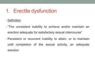 Dysfunction Def Sex hormone disorders pathophysiology | PDF