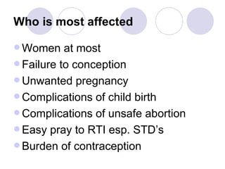 Reproductive health and programmes | PPT