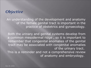 THE GROSS AND MICROSCOPIC ANATOMYOF THE FEMALE REPRODUCTIVE SYSTE.ppt
