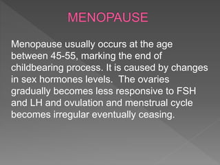 reproductive and menstrual cycle with detail | PPTX