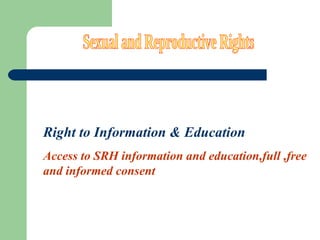Reproductive Health And Rights | PPT