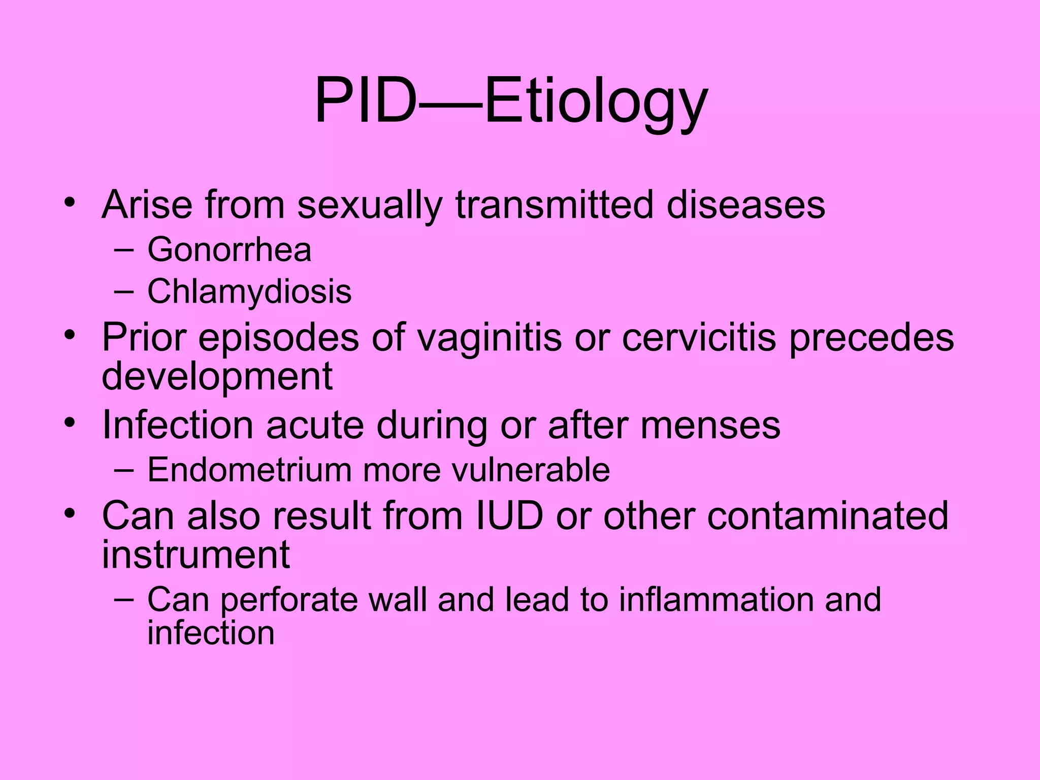 Reproductive systemdisorders