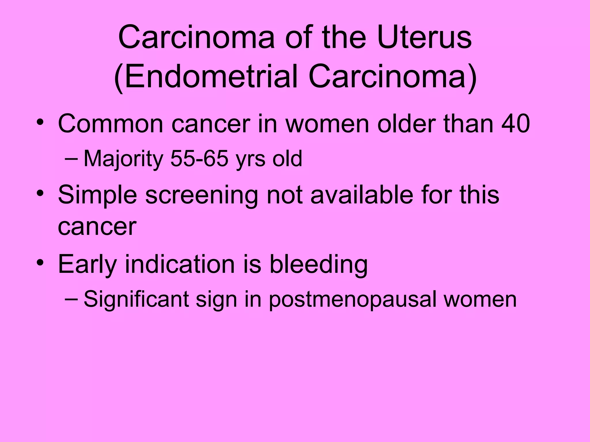 Reproductive systemdisorders