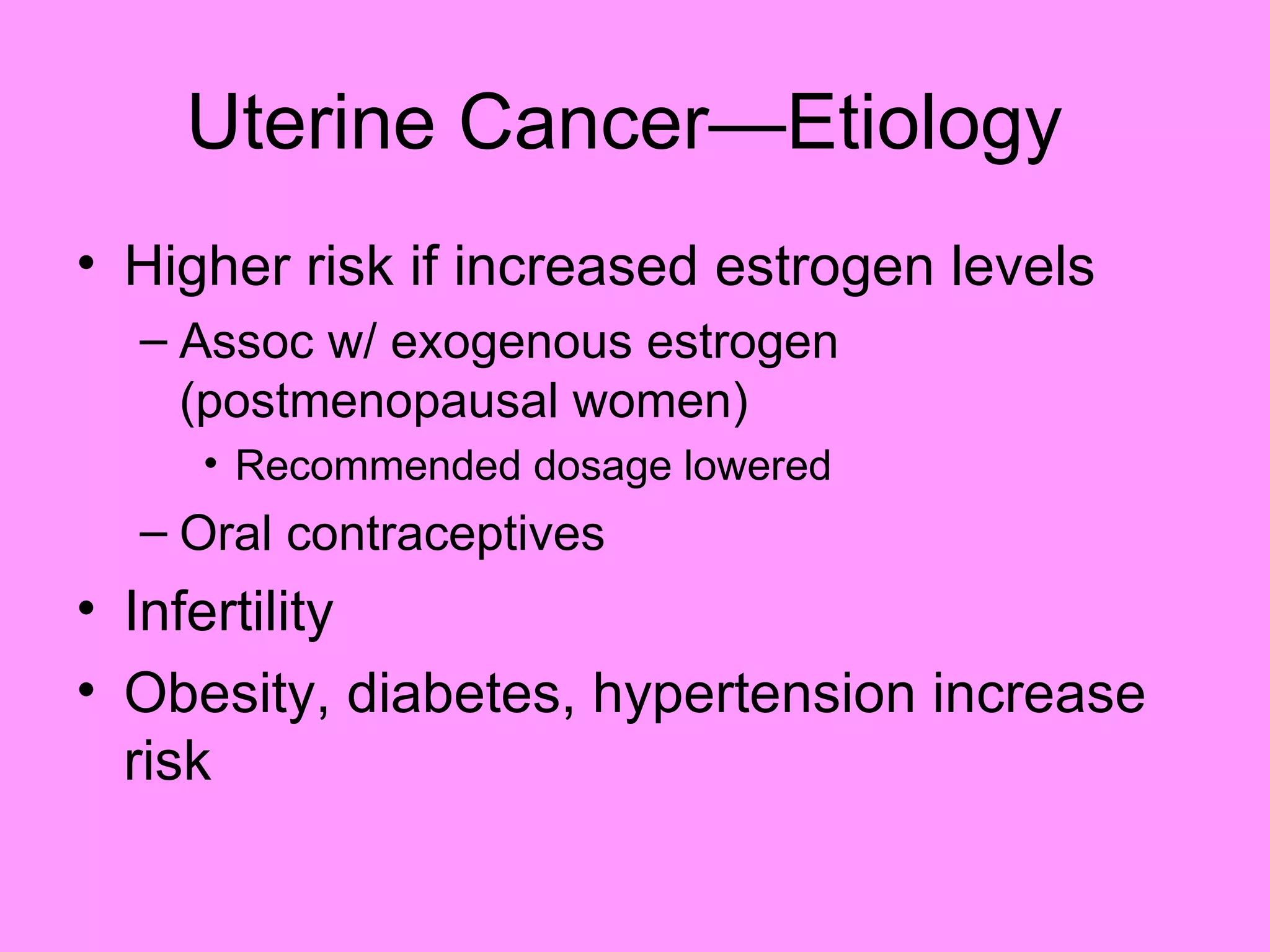 Reproductive systemdisorders
