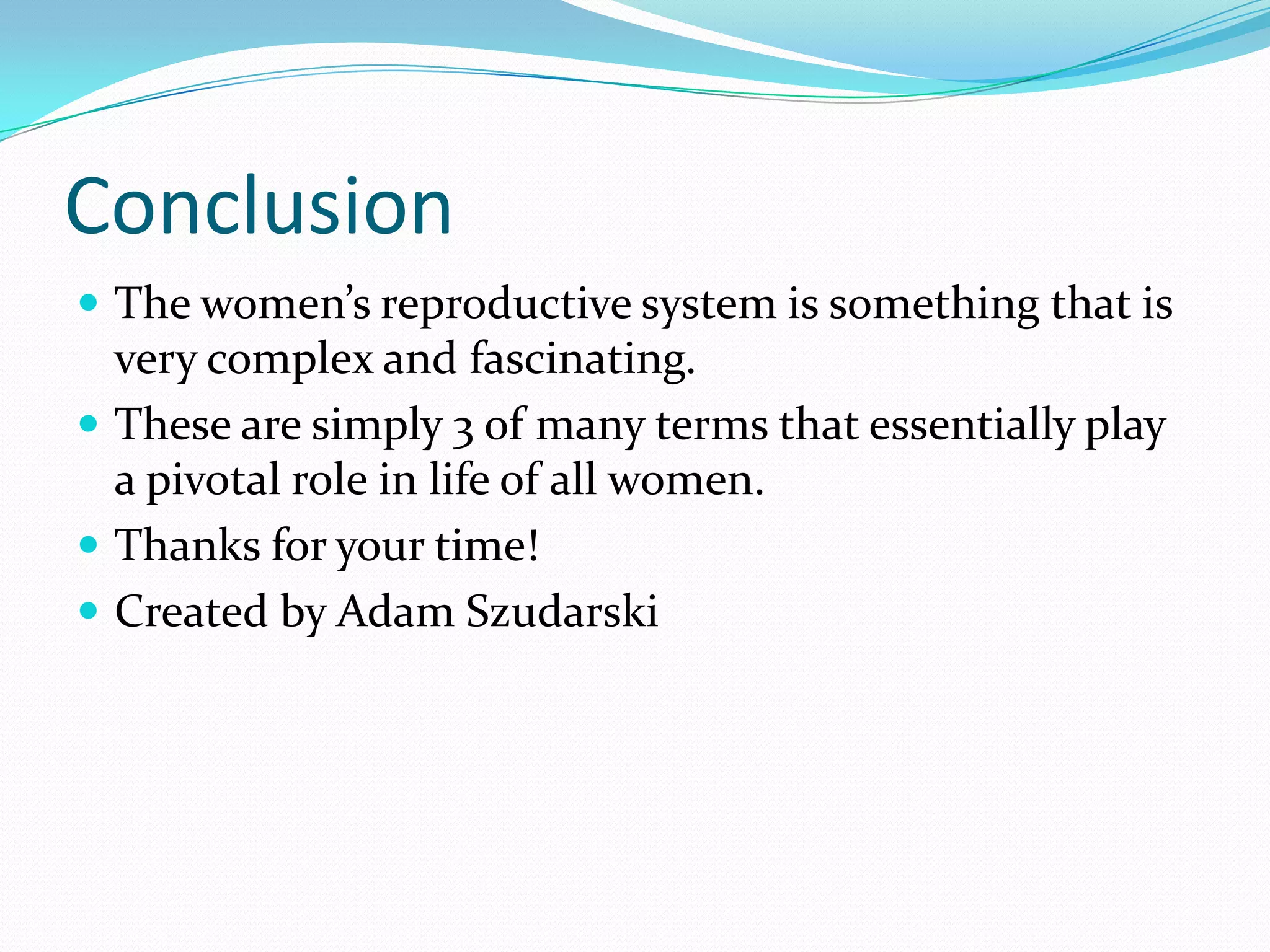 Reproductive System | PPTX