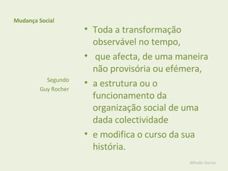 Alfredo Rucher Reprodução e Mudança Social | PPT