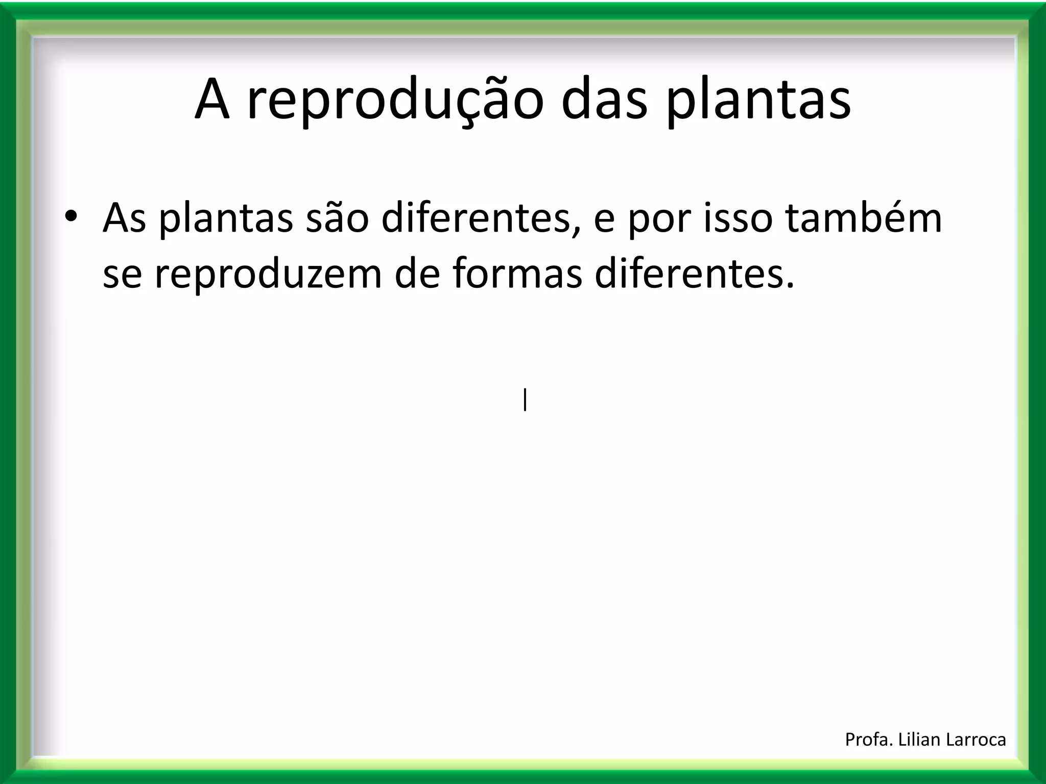 Reprodução das plantas | PPTX