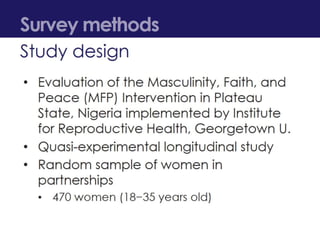 Development and Validation of a Reproductive Empowerment Scale | PPTX