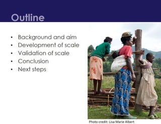 Development and Validation of a Reproductive Empowerment Scale | PPTX