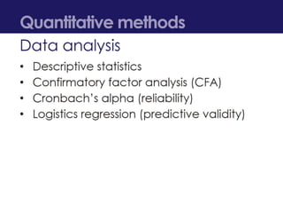 Development and Validation of a Reproductive Empowerment Scale | PPTX