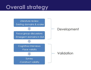 Development and Validation of a Reproductive Empowerment Scale | PPTX