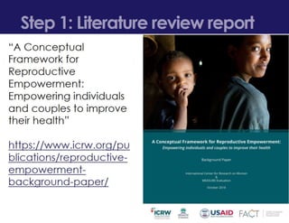 Development and Validation of a Reproductive Empowerment Scale | PPTX