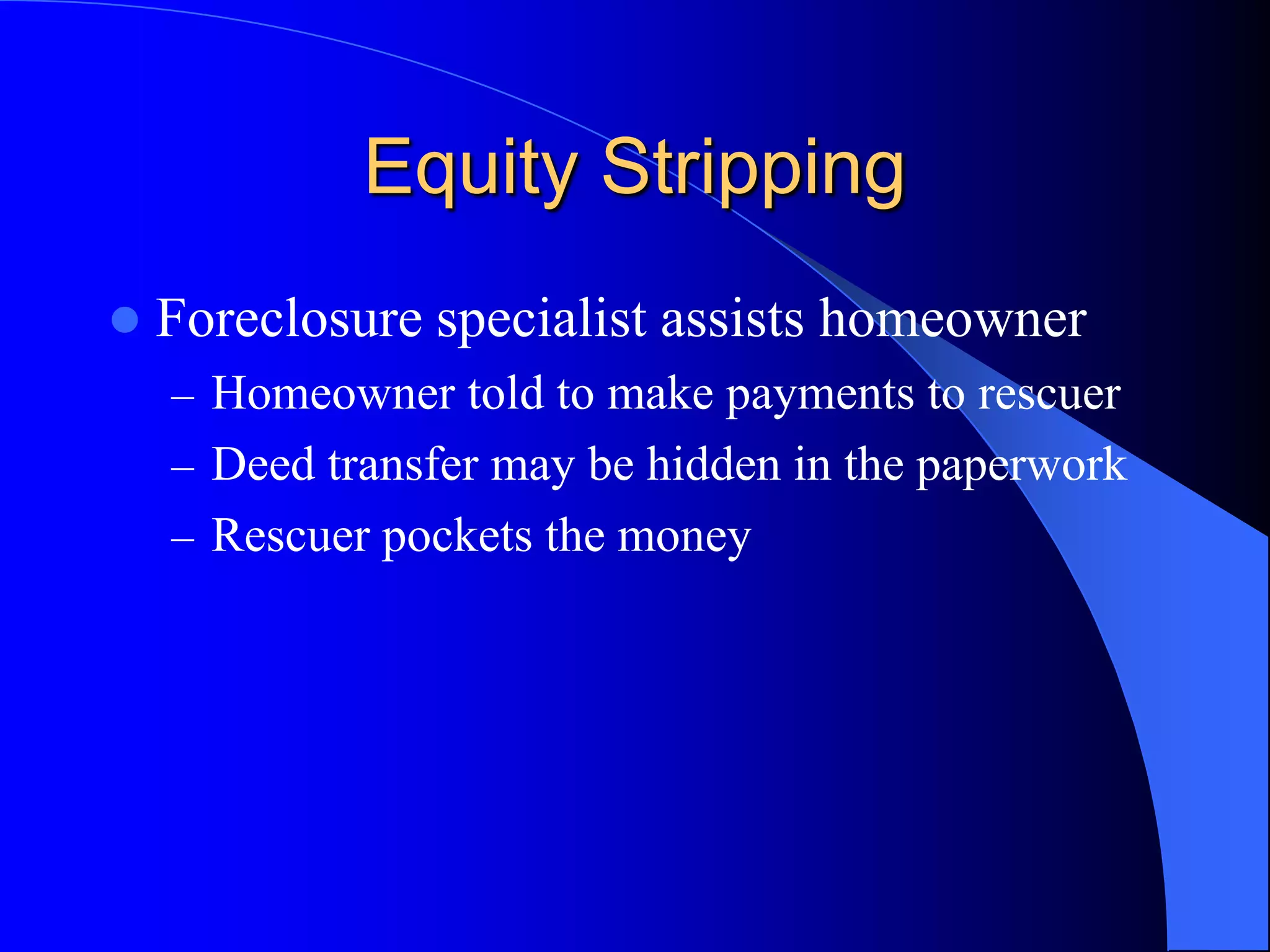 No intent to sell or rent but states otherwise to new lender