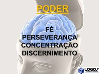 FÉ
PERSEVERANÇA
CONCENTRAÇÃO
DISCERNIMENTO
PODER
 