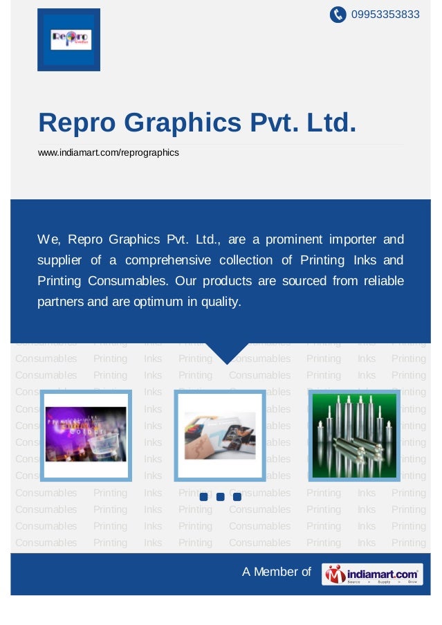 Repro Graphics Pvt. Ltd., Mumbai, Metallic Inks