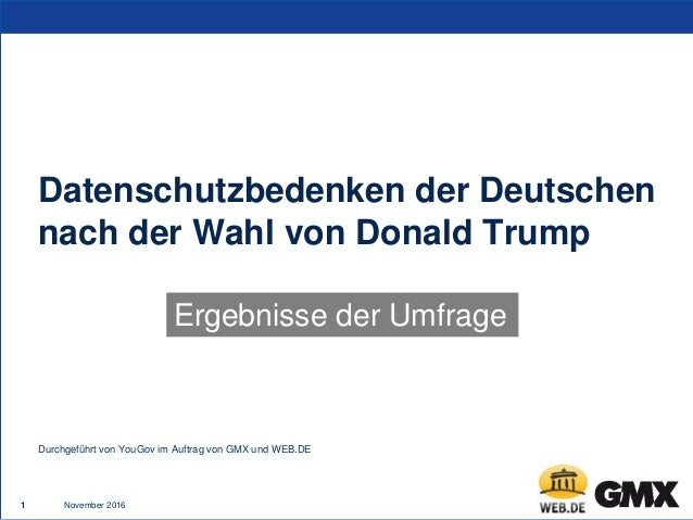 Reprasentative Umfrage Datenschutzniveau Nach Trump Wahl Docx
