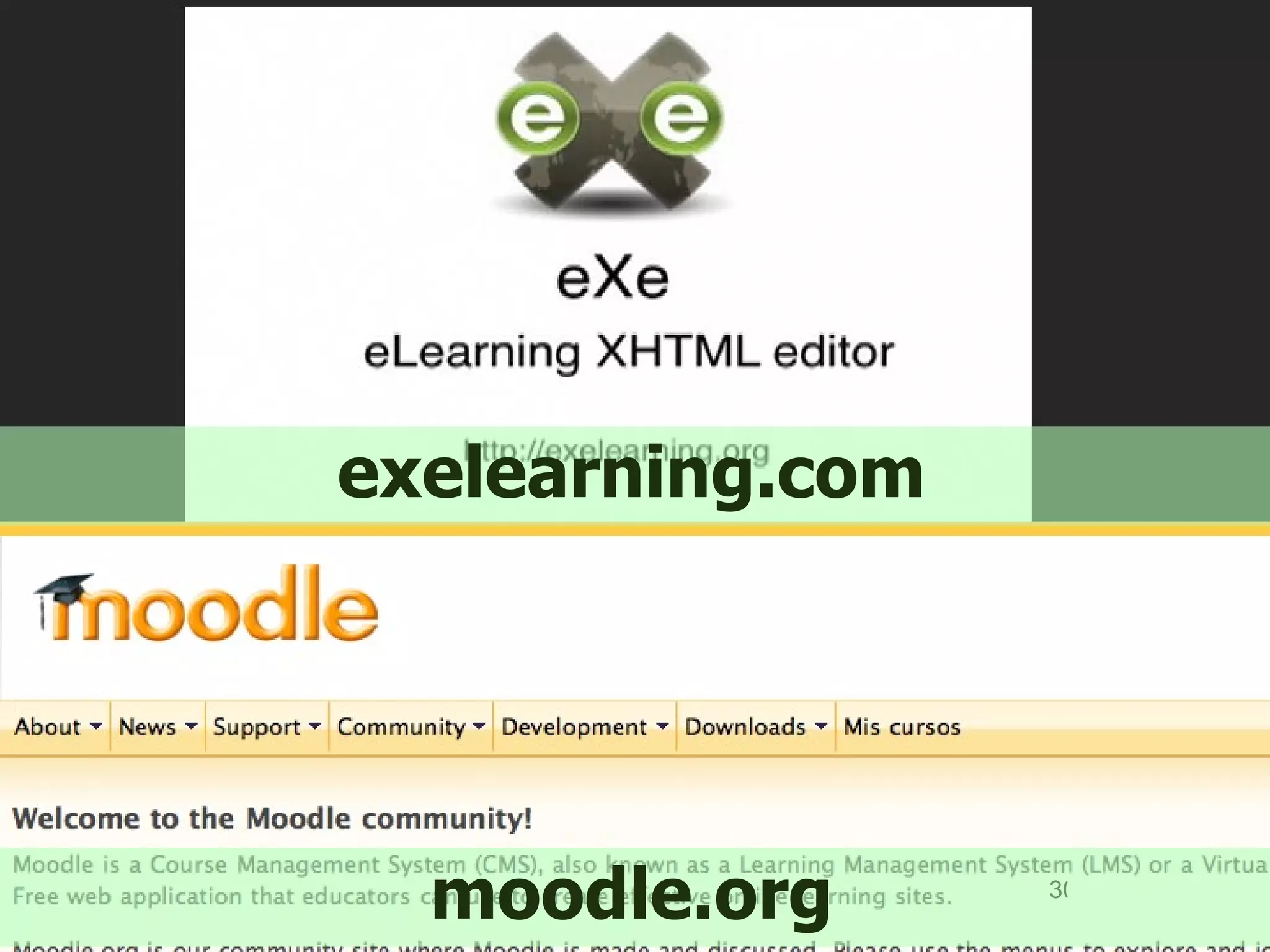 exelearning.com moodle.org 
