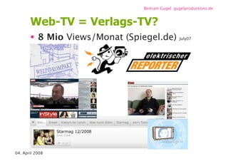 Videoblogs und Webisodes / re-publica 08