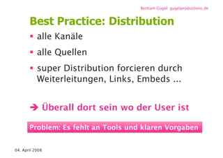 Videoblogs und Webisodes / re-publica 08