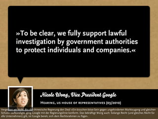 »To be clear, we fully support lawful
            investigation by government authorities
            to protect individua...