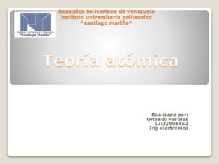 Republica bolivariana de venezuela
instituto universitario politecnico
^santiago mariño^
Realizado por:
Orlando venales
c.i:22996152
Ing electronica
 