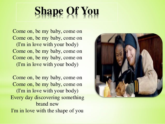 Shape Of You Ed Sheeran karaoke Shape Of You Ed Sheeran karaoke