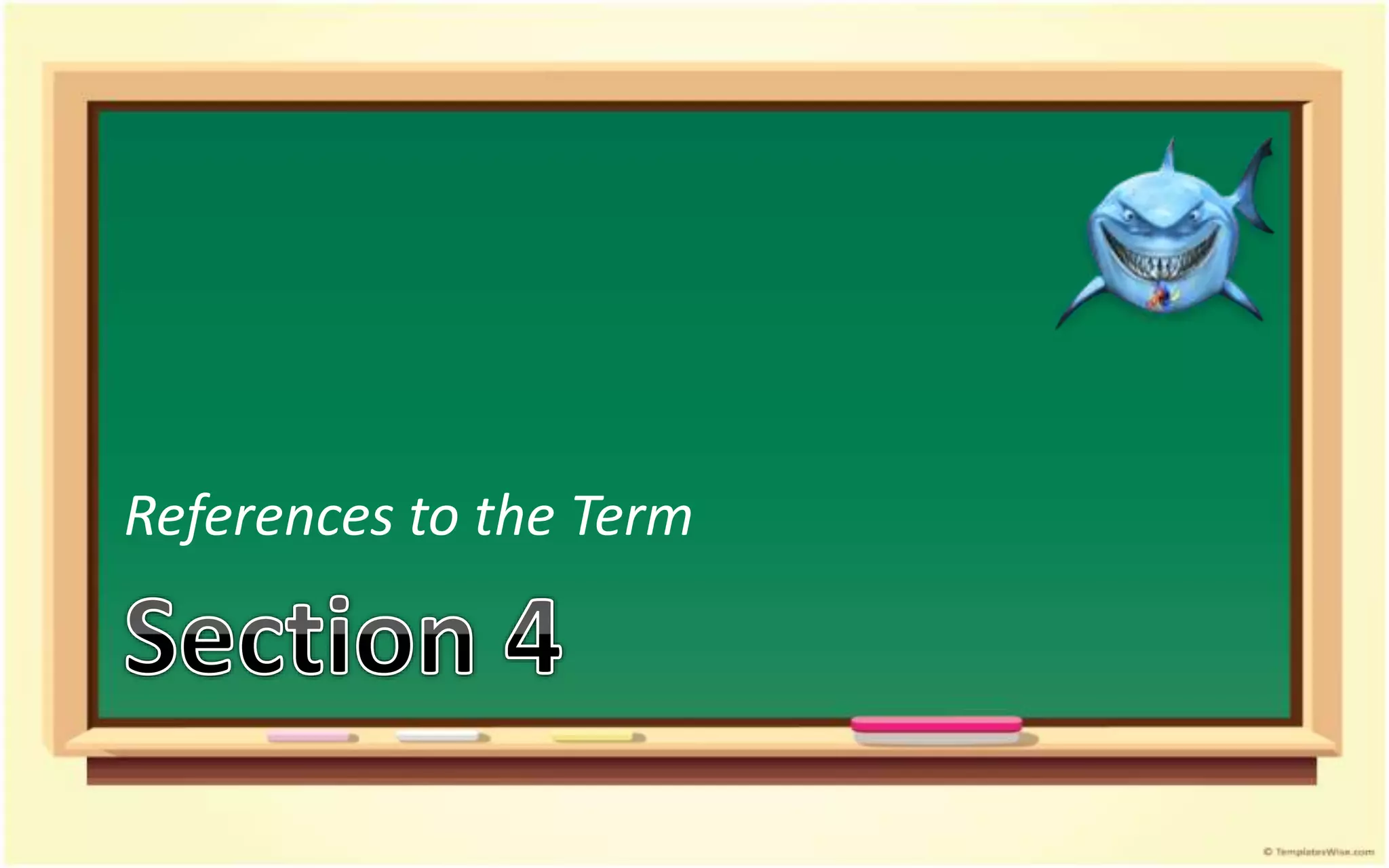 References to the Term