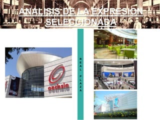 R
E
A
L
P
L
A
Z
A
ANALISIS DE LA EXPRESION
SELECCIONADA
 