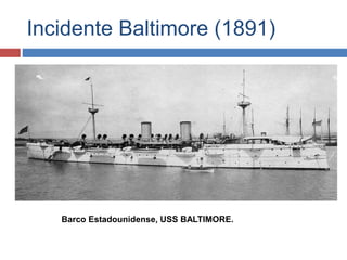 Incidente Baltimore (1891)
Barco Estadounidense, USS BALTIMORE.
 