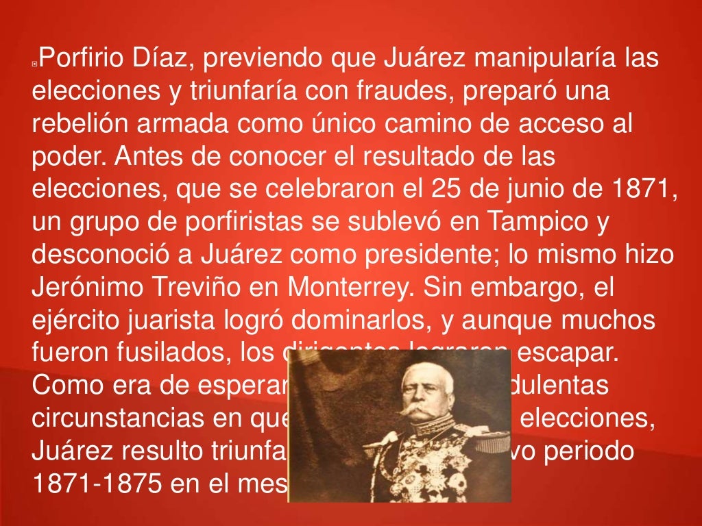 Republica Restaurada Gobierno de Benito Juarez