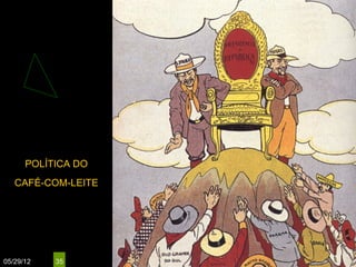 POLÍTICA DO
   CAFÉ-COM-LEITE




05/29/12   35
 