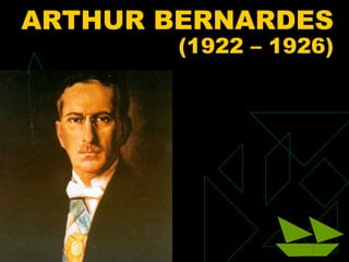 ARTHUR BERNARDES
                (1922 – 1926)




01/31/13   88
 