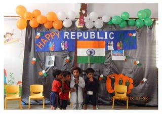 Republic day celebration in nursery block