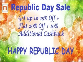 Republic day sale at moksha fashions   flat 20% + 10% cashback