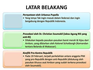 Tokoh Rms Pemberontakan Republik Maluku Selatan | PPTX